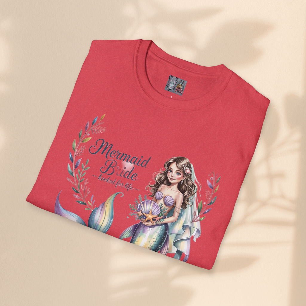 Mermaid Bride T-Shirt, Bridal Party Shirt, Destination Wedding Attire, Beach Wedding Gift, Under the Sea Themed Shirt