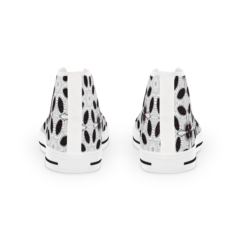 High Top Sneakers - DualTone Dash Design for Men