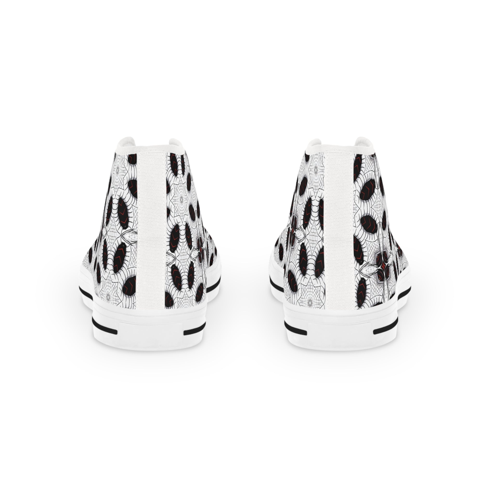 High Top Sneakers - DualTone Dash Design for Men