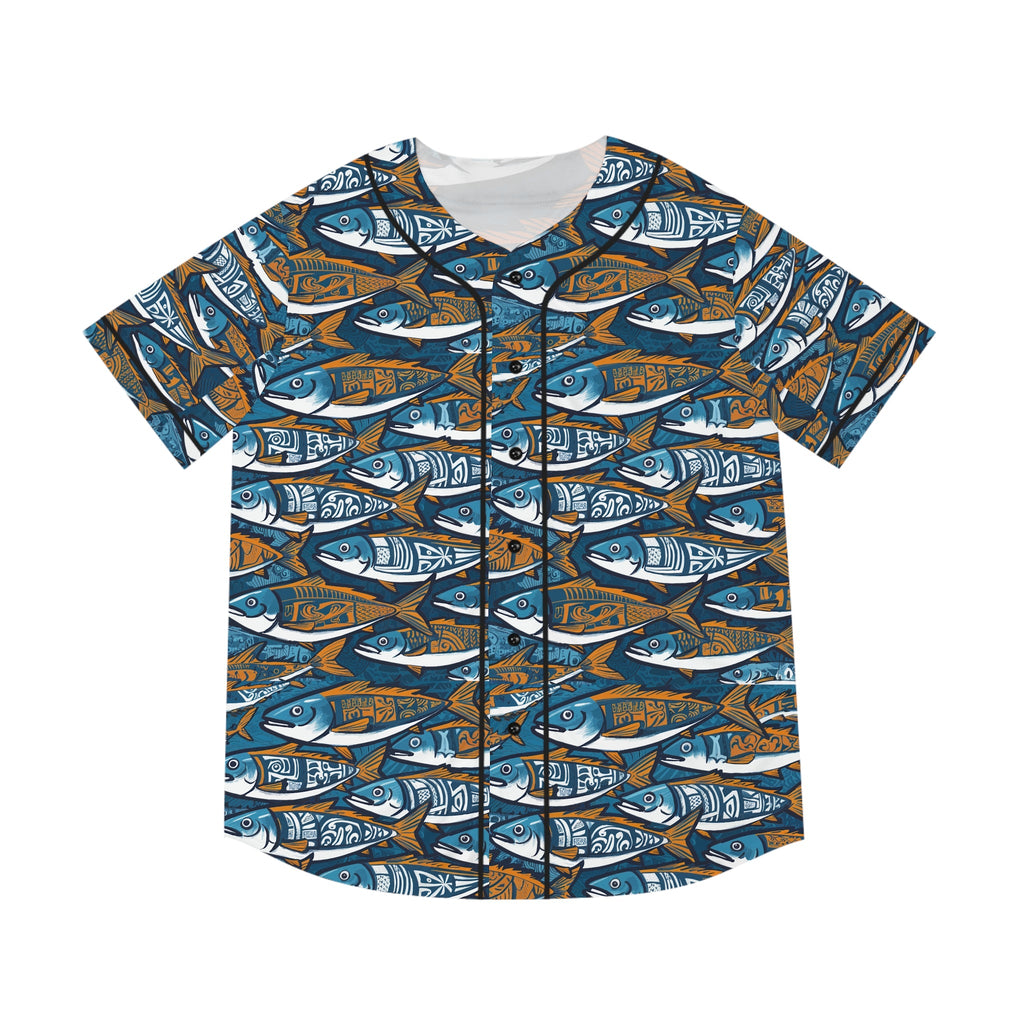 Men's Baseball Jersey - Fishing Line