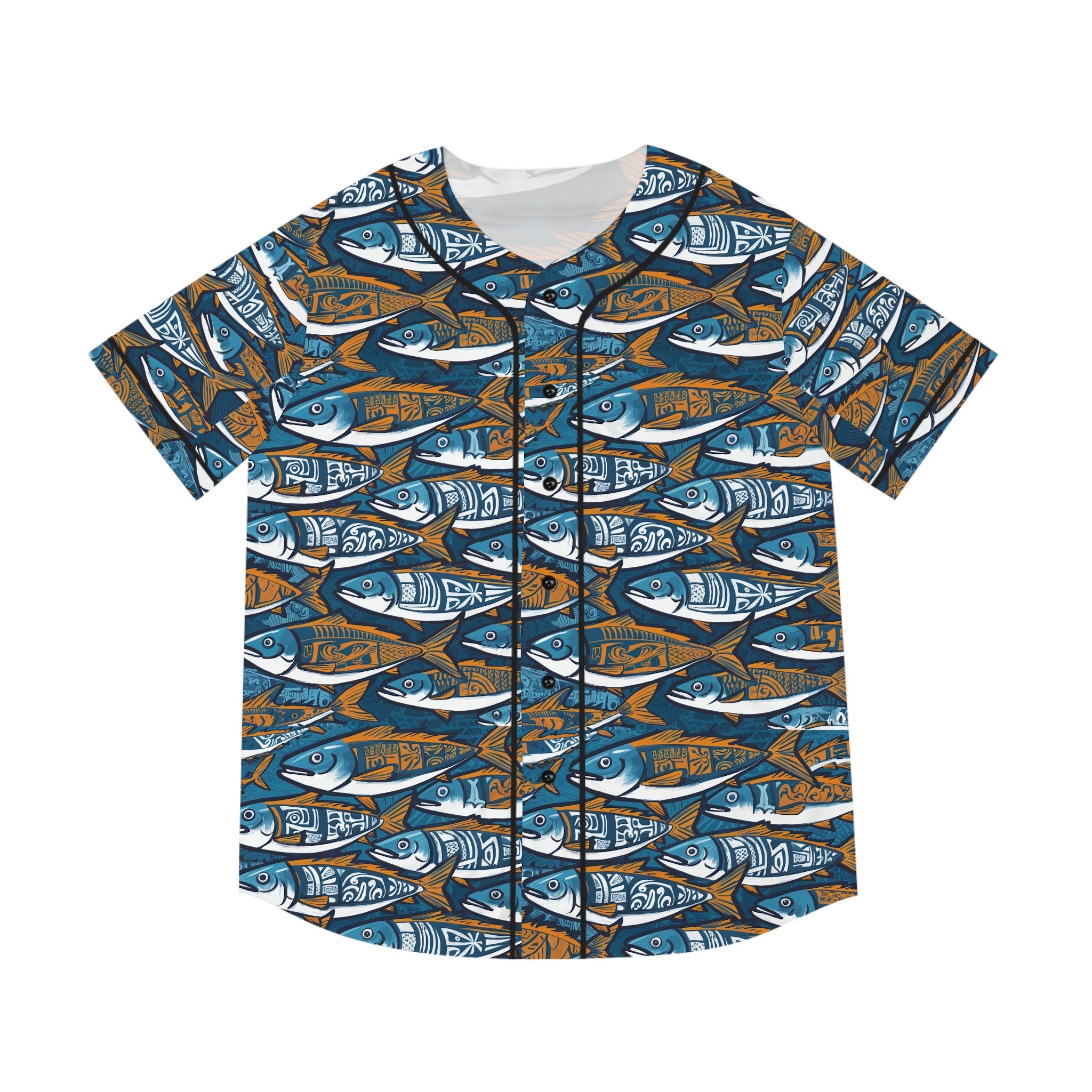 Men's Baseball Jersey - Fishing Line