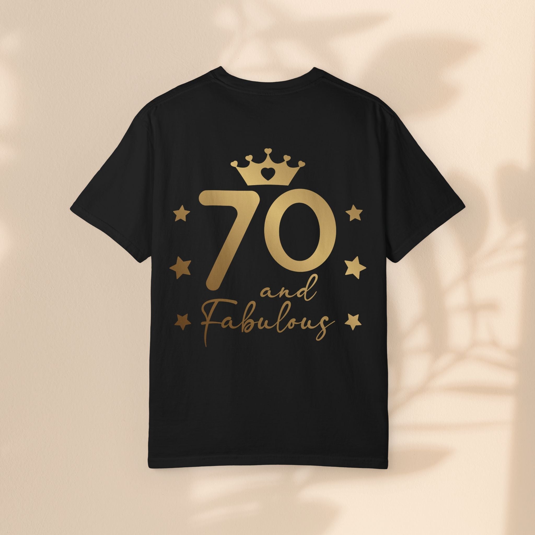 70 and Fabulous Unisex Garment-Dyed T-shirt | Birthday Celebration Tee, Gift for 70th Birthday, Vintage Style Shirt, Fun Party Wear, [...]