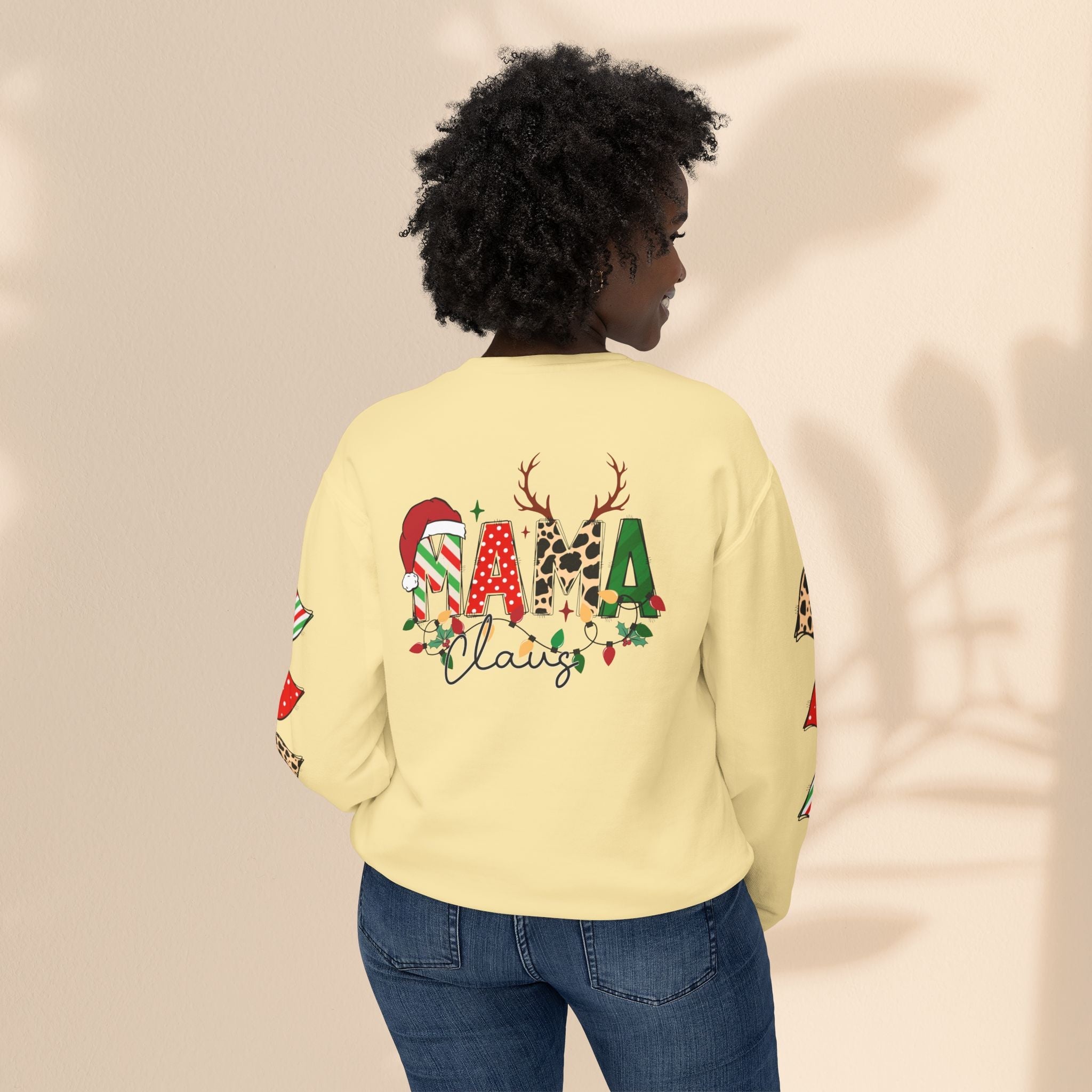 Mama Claus - Women's Lightweight Crewneck Sweatshirt