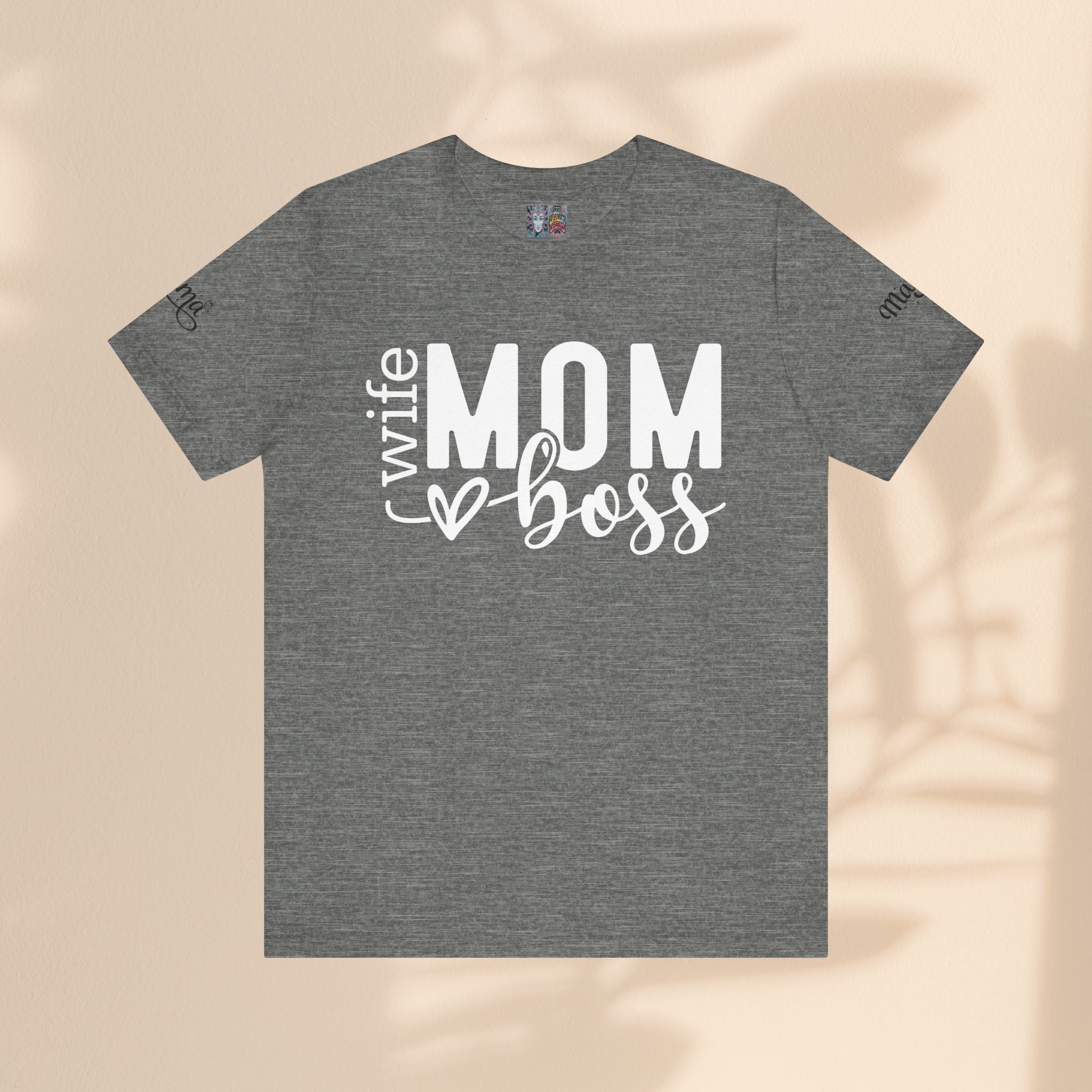 Mom, Wife, Boss Jersey Short Sleeve Tee - Perfect for Casual Everyday Wear