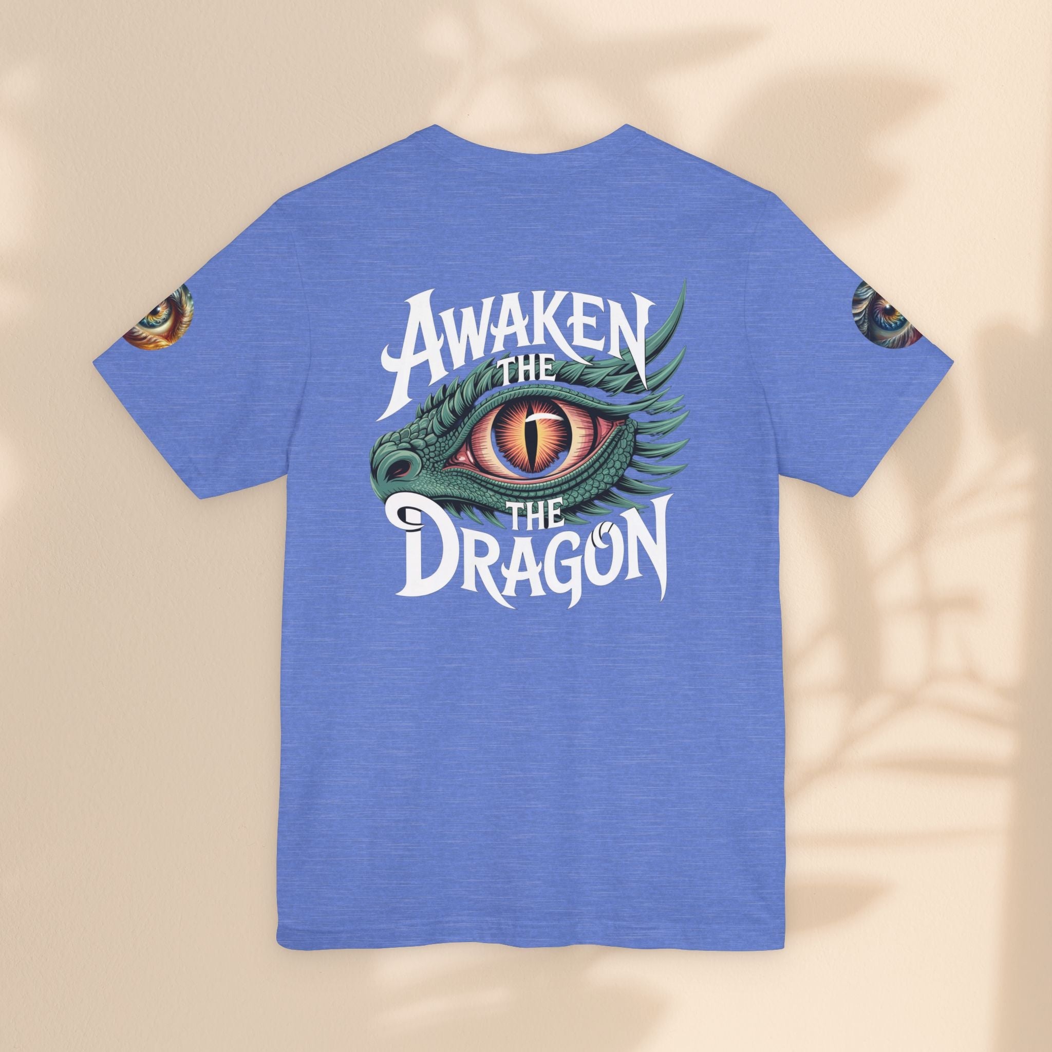 Fantasy Awaken The Dragon Graphic Tee, Unisex Short Sleeve Shirt, Gift for Dragon Lovers, Fantasy Fan Apparel