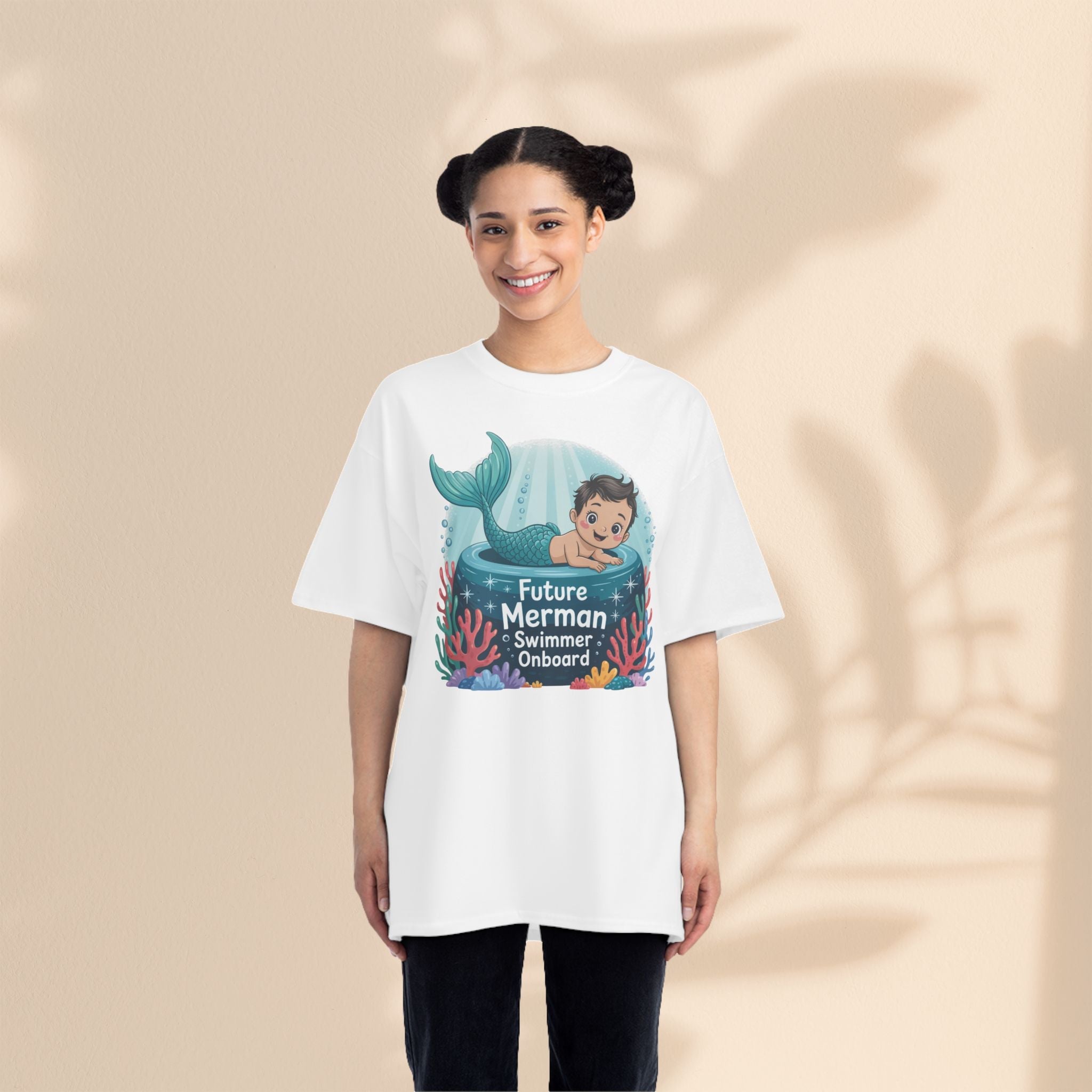 Future Merman Onboard Pregnancy T-Shirt - Cute Ocean-Themed Shirt for Moms To Be
