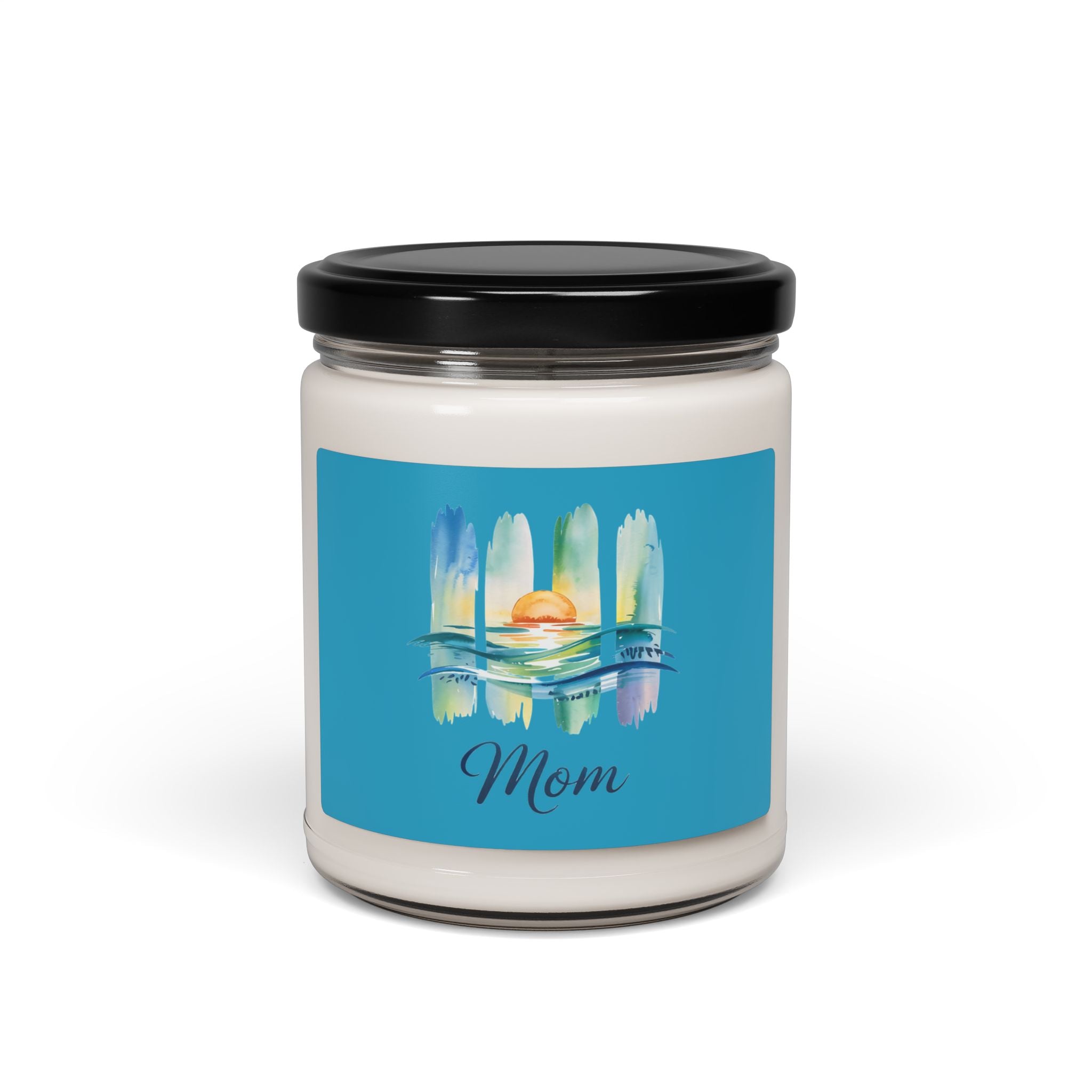 Mom Scented Soy Candle - 9oz - Ocean Sunset Design