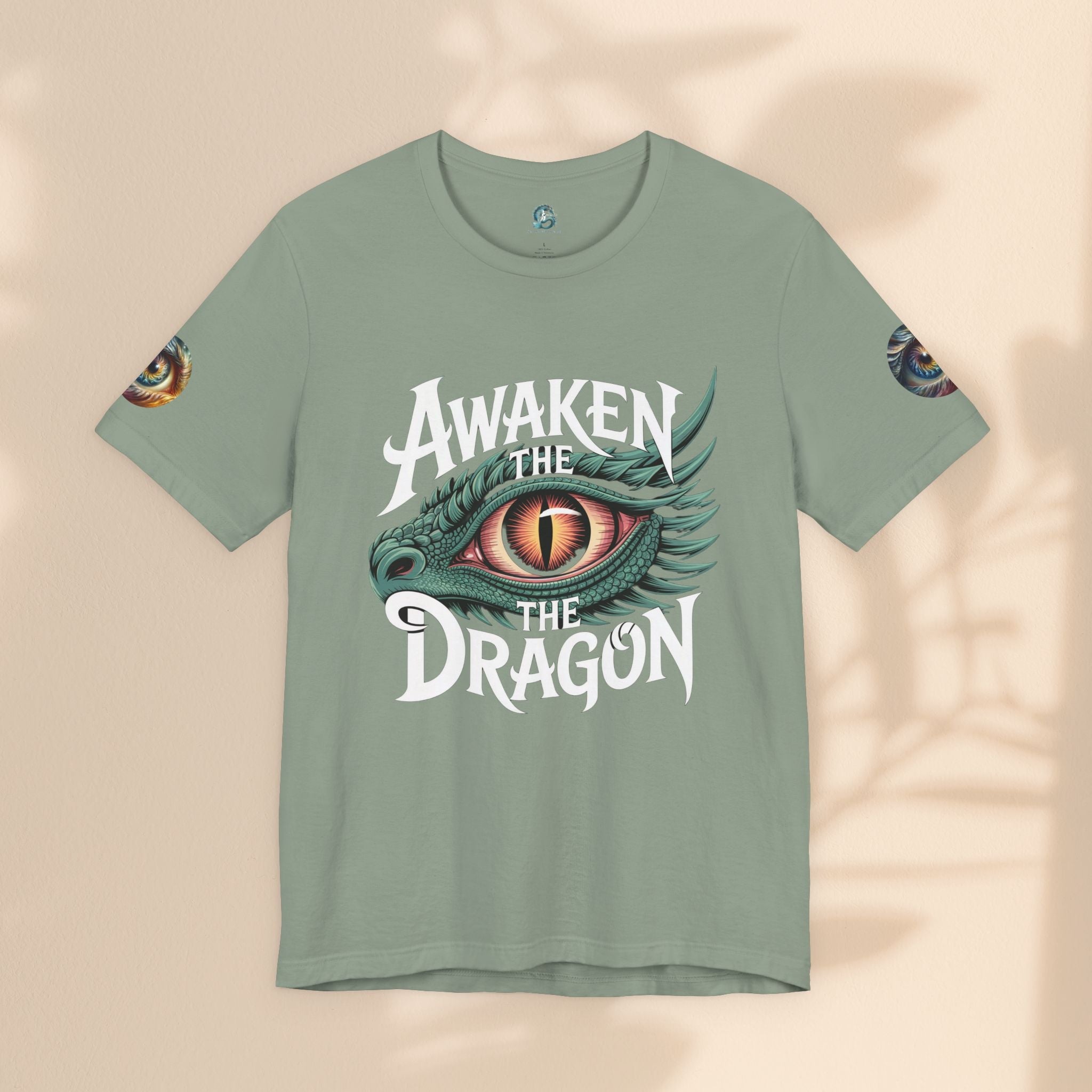 Fantasy Awaken The Dragon Graphic Tee, Unisex Short Sleeve Shirt, Gift for Dragon Lovers, Fantasy Fan Apparel