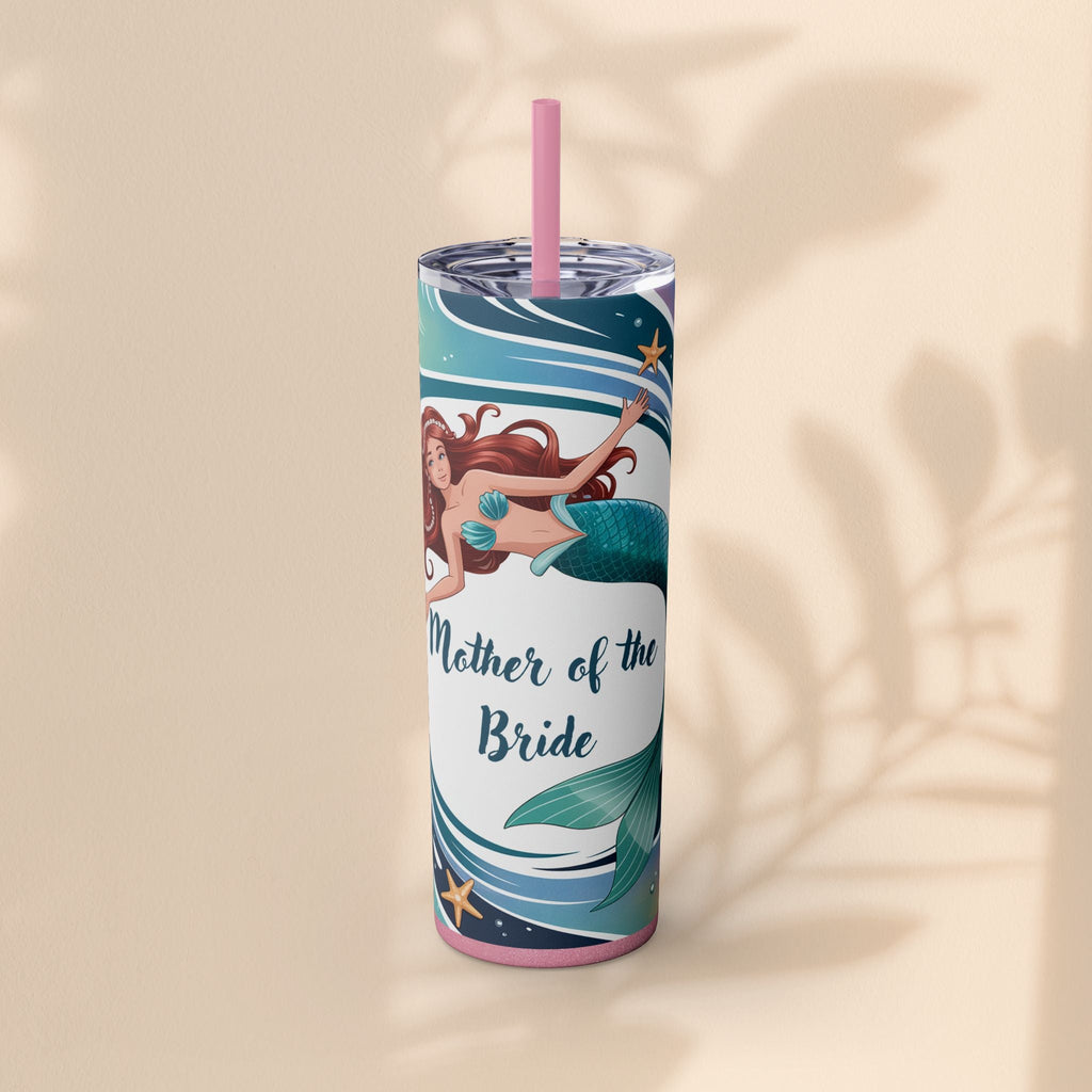 Mermaid Mother of the Bride Tumbler, 20oz Personalized Skinny Tumbler for Weddings, Bridal Party Favor, Nautical Gift Idea, [...]