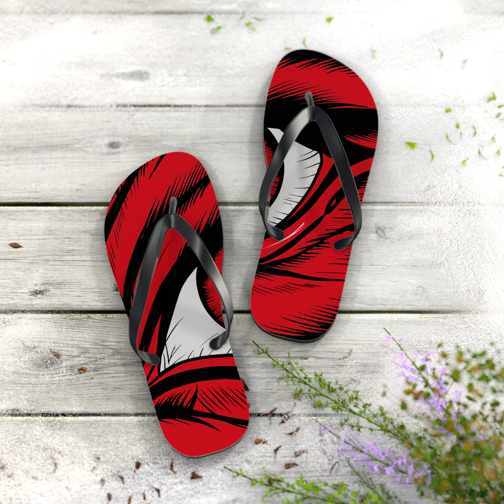 Red Eye Dragon Flip Flops – Lightweight Fantasy Beach Sandals