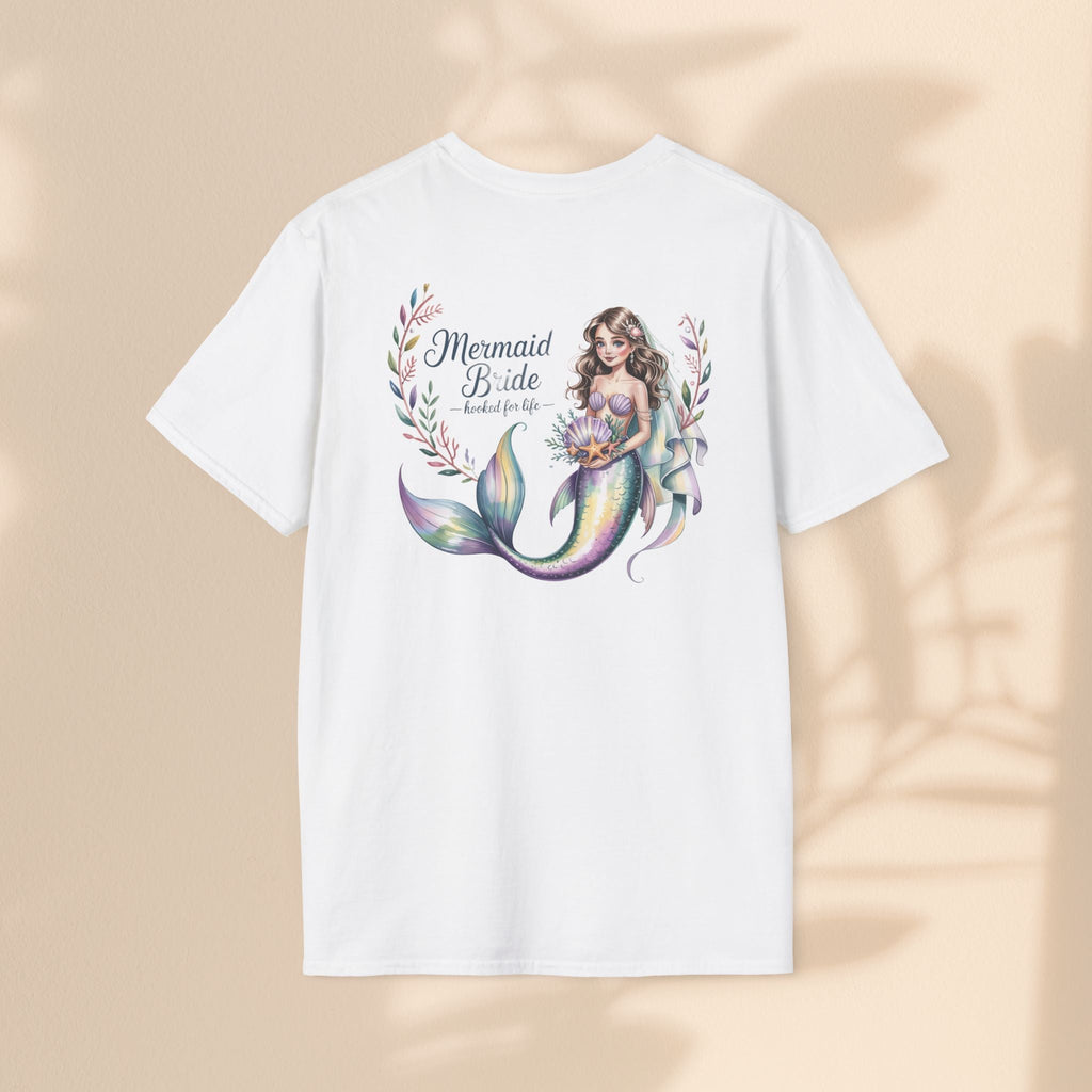 Mermaid Bride T-Shirt, Bridal Party Shirt, Destination Wedding Attire, Beach Wedding Gift, Under the Sea Themed Shirt