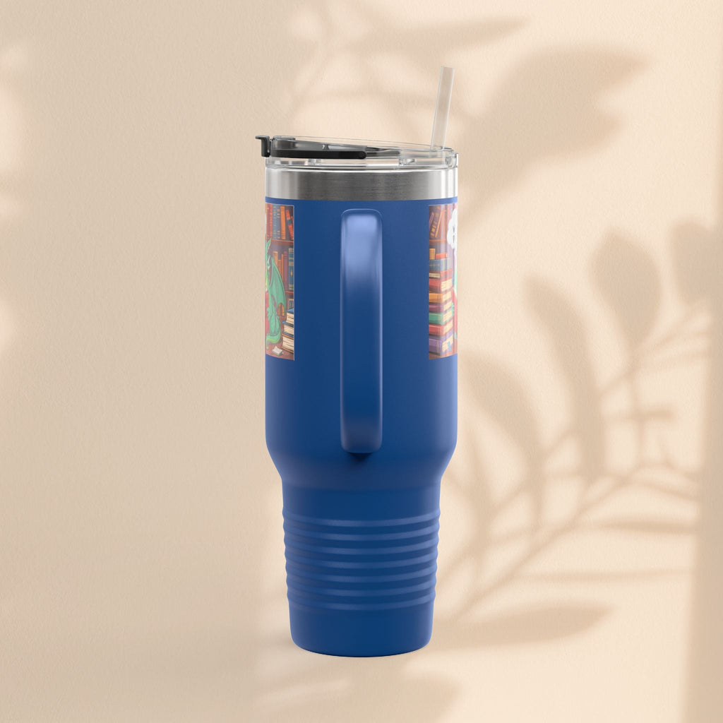 Colorful Insulated Travel Mug, 40oz | How Not To Burn Bridges - It's A Work In Progress - Perfect for Book Lovers, Gifts for Readers