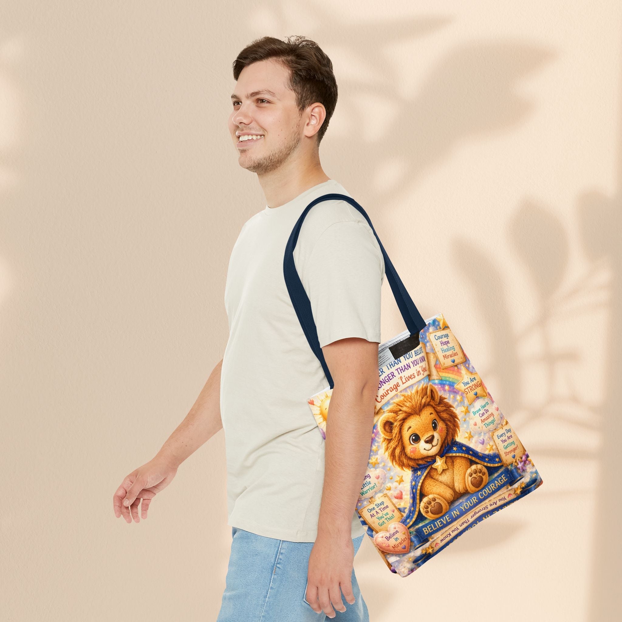 Cute Courage Lion Tote Bag | Brave Buddies™