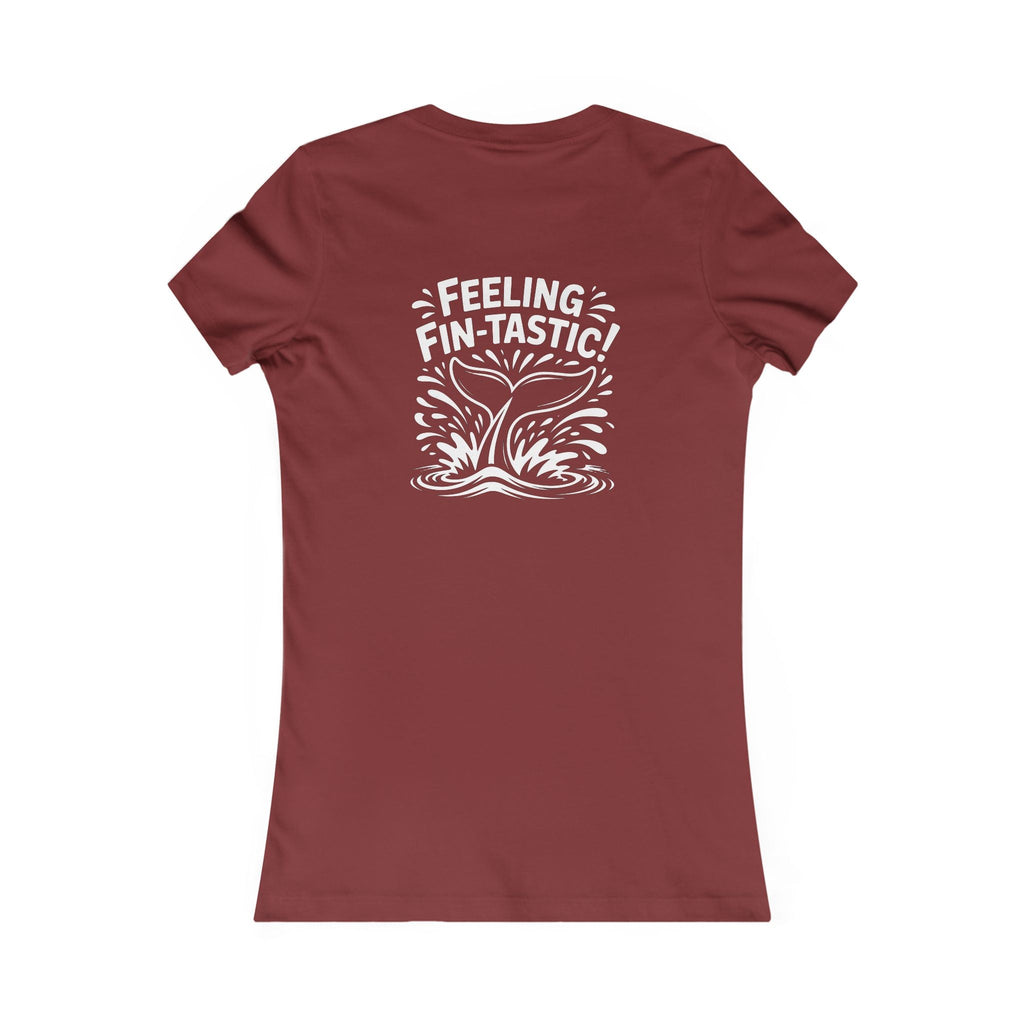 Feeling Fin-tastic Women's Tee, Ocean Lovers Shirt, Beach Vibes Top, Gift for Sea Enthusiasts, Summer Casual Wear