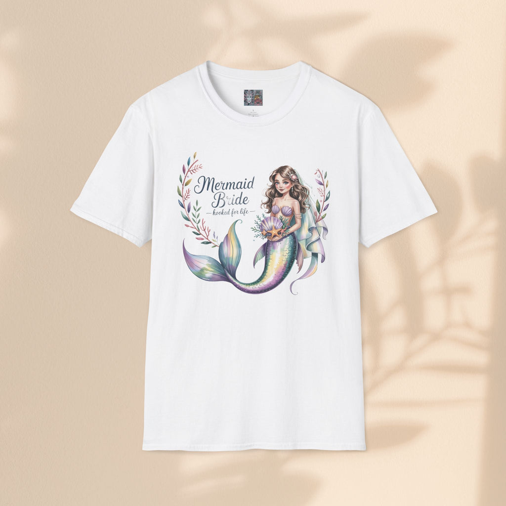 Mermaid Bride T-Shirt, Bridal Party Shirt, Destination Wedding Attire, Beach Wedding Gift, Under the Sea Themed Shirt