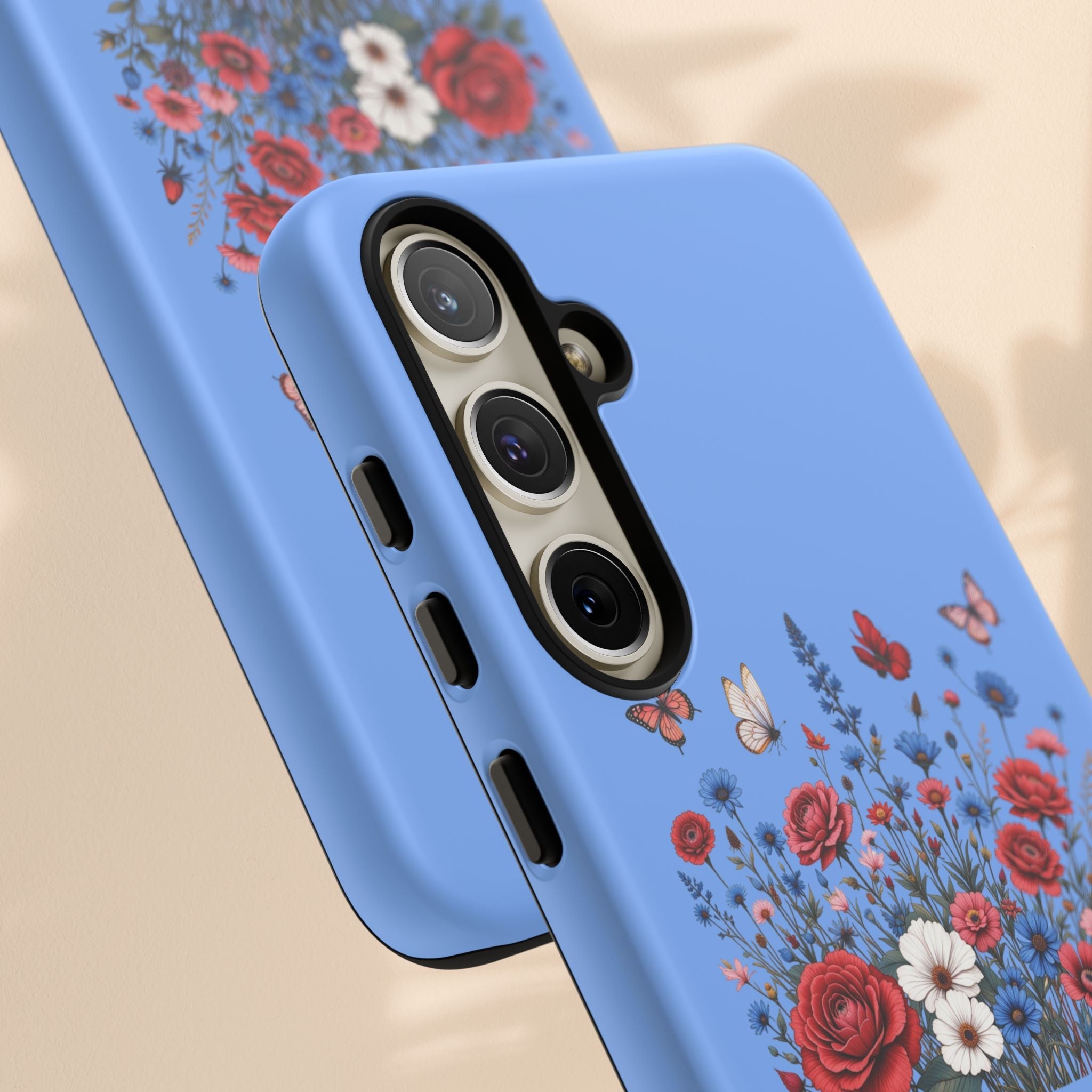 Floral America Phone Case - Tough Cases for Style & Protection