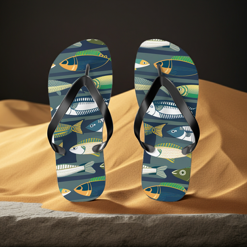 Flip Flops - Fish Line