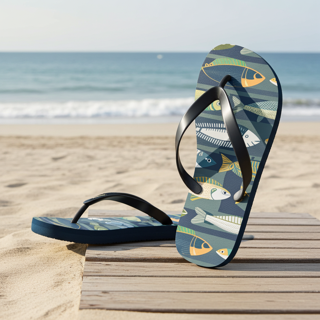 Flip Flops - Fish Line