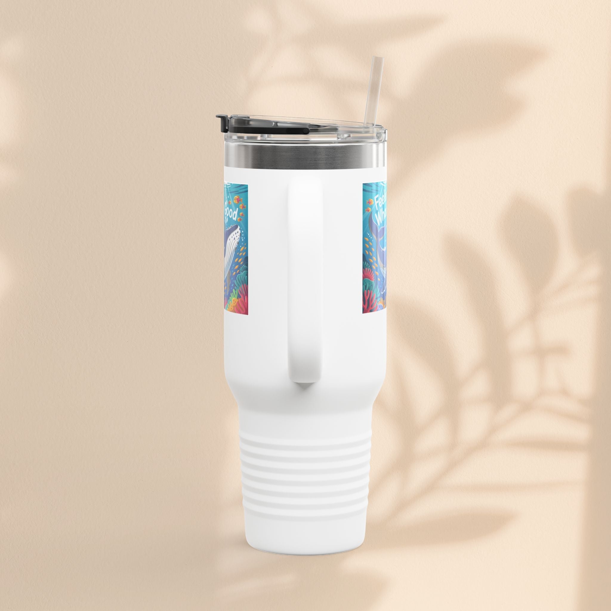 Feeling Whaley Good Insulated Travel Mug, 40oz
