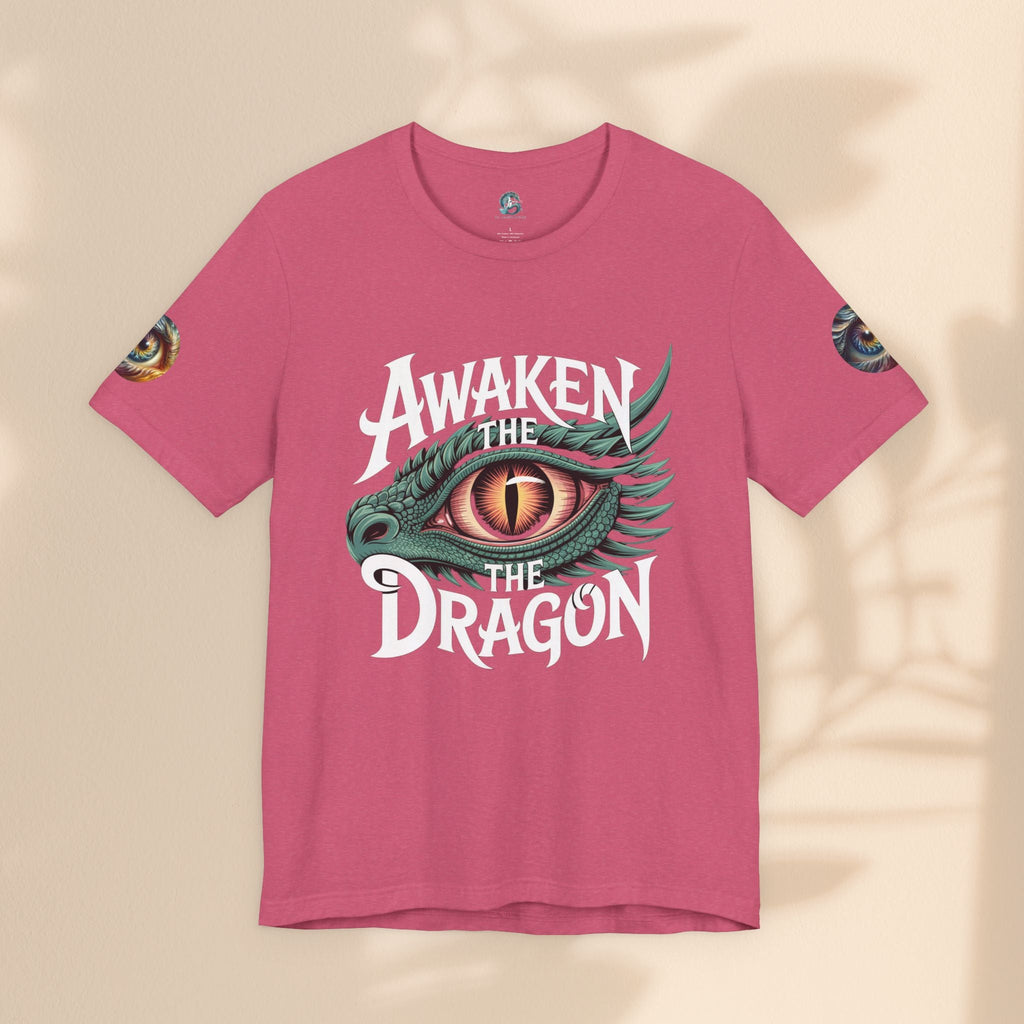 Fantasy Awaken The Dragon Graphic Tee, Unisex Short Sleeve Shirt, Gift for Dragon Lovers, Fantasy Fan Apparel
