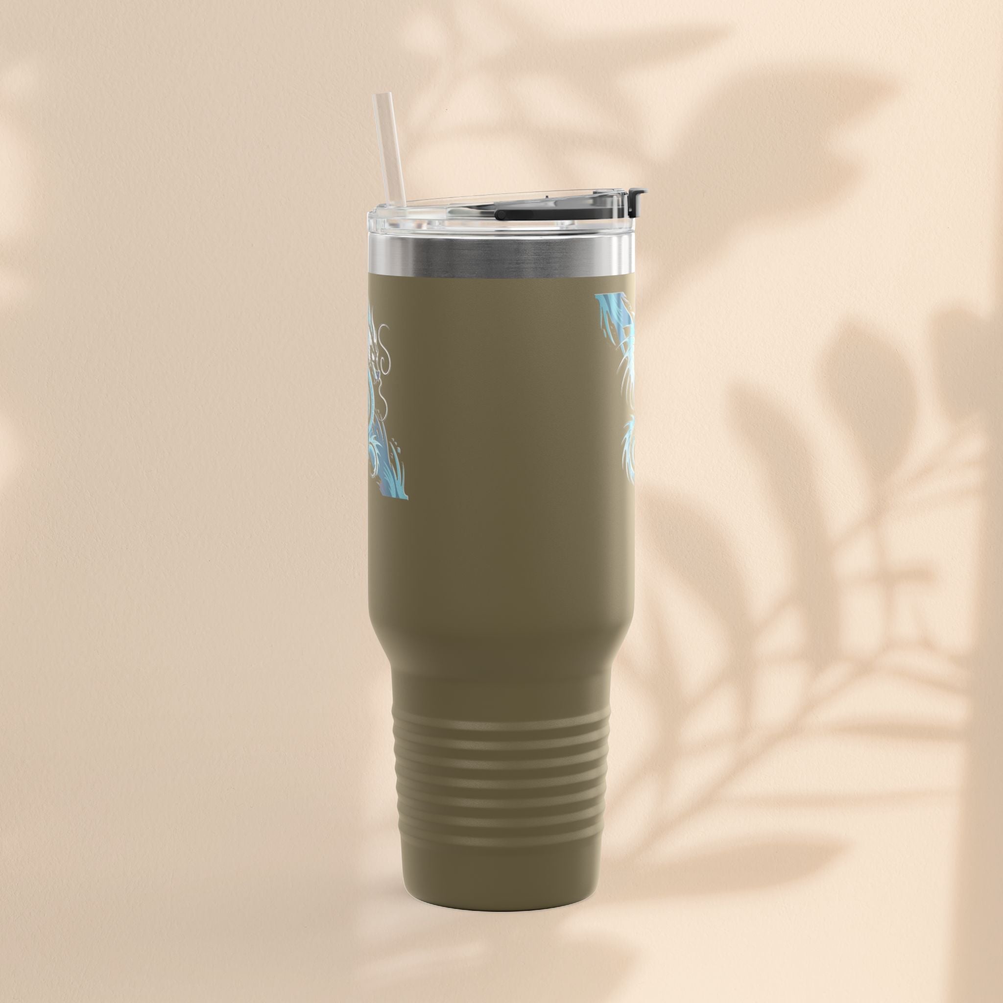 Bold Dragon Insulated Travel Mug, 40oz – Adventure, Road Trips, Unique Gift, Eco-Friendly Drinkware, Hot & Cold Beverages