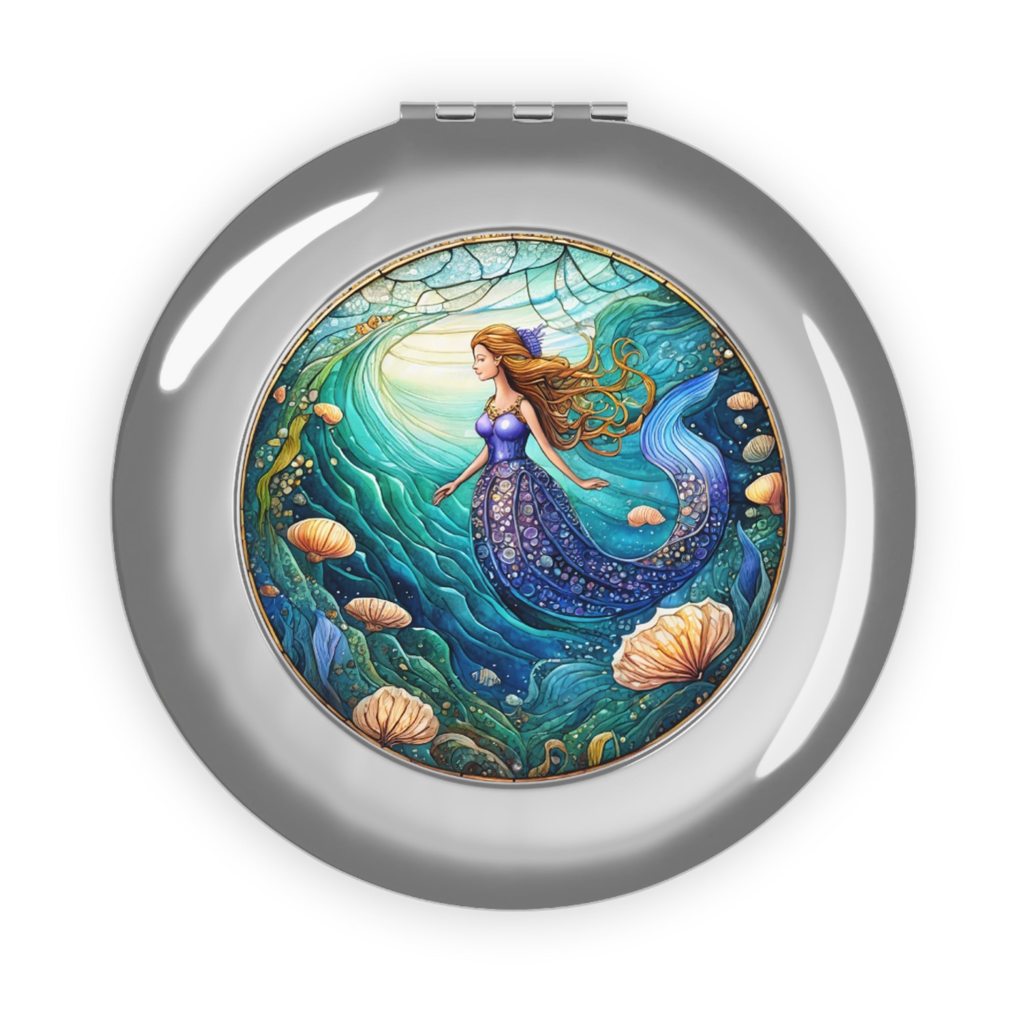 Compact Travel Mirror - Mermaid Life