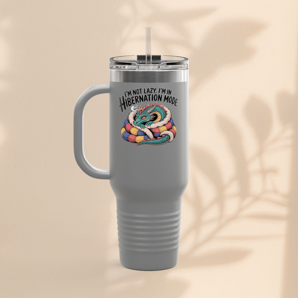 I'm Not Lazy, I'm In Hibernation Mode Dragon Insulated Travel Mug, 40oz
