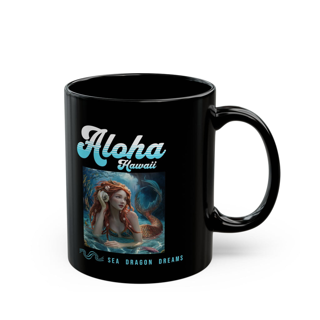 Aloha Hawaii Black Mug – 11oz & 15oz Island Gift