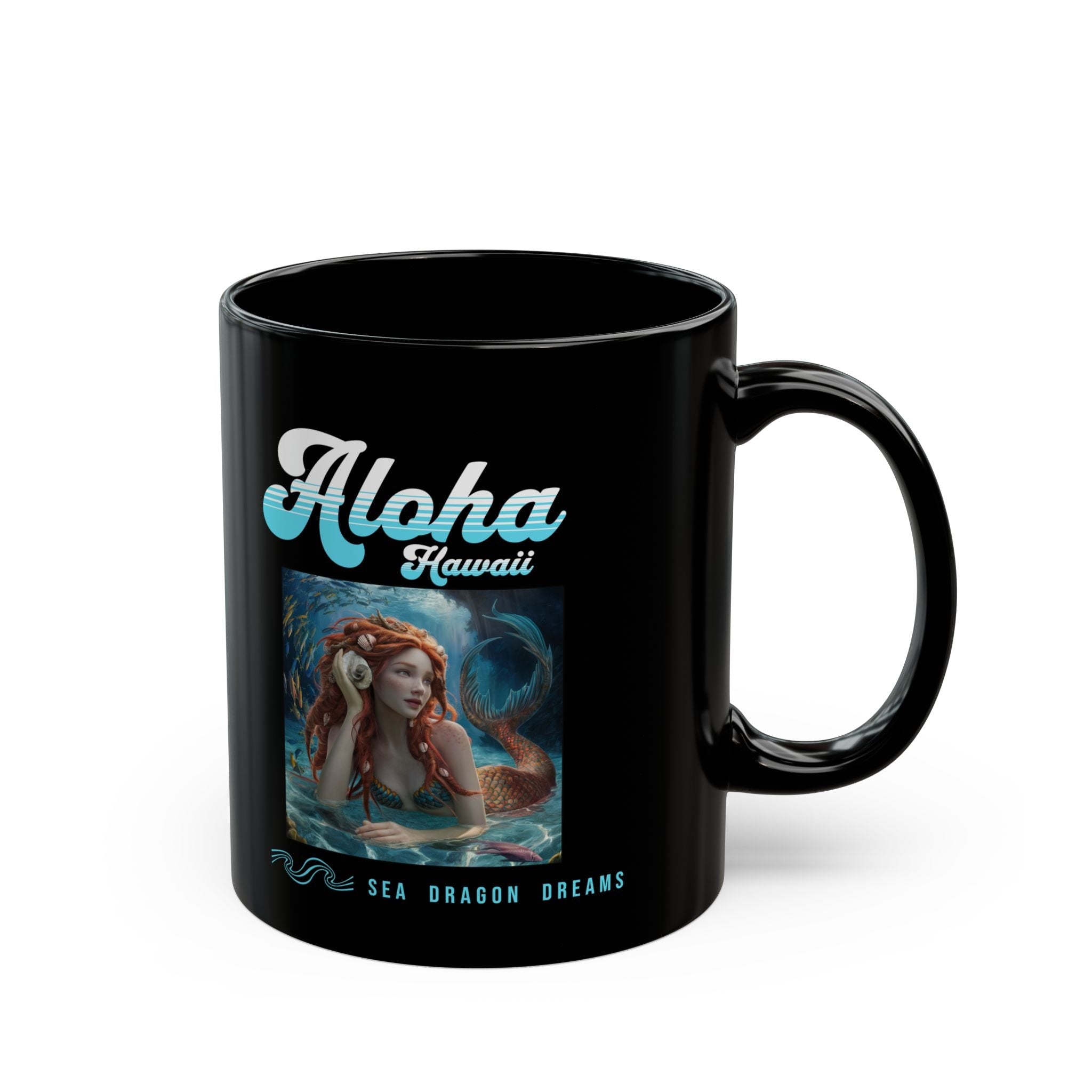 Aloha Hawaii Black Mug – 11oz & 15oz Island Gift