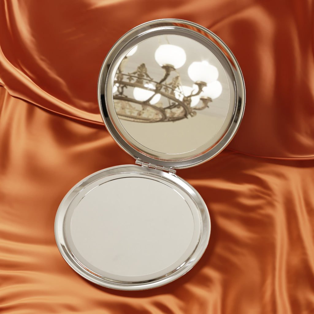 Patriotic Compact Travel Mirror - Vintage American Flag Design