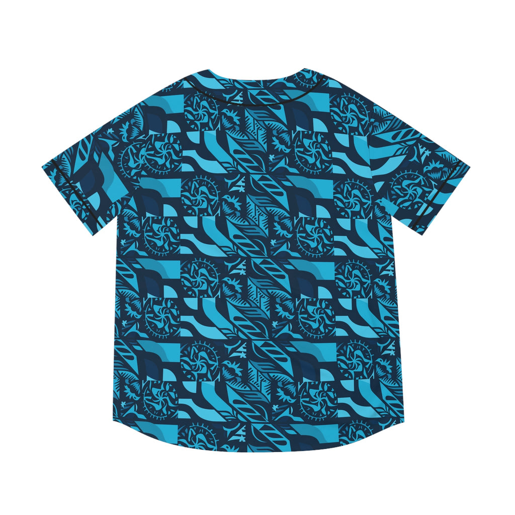 Men's Baseball Jersey  - Tribal Blue