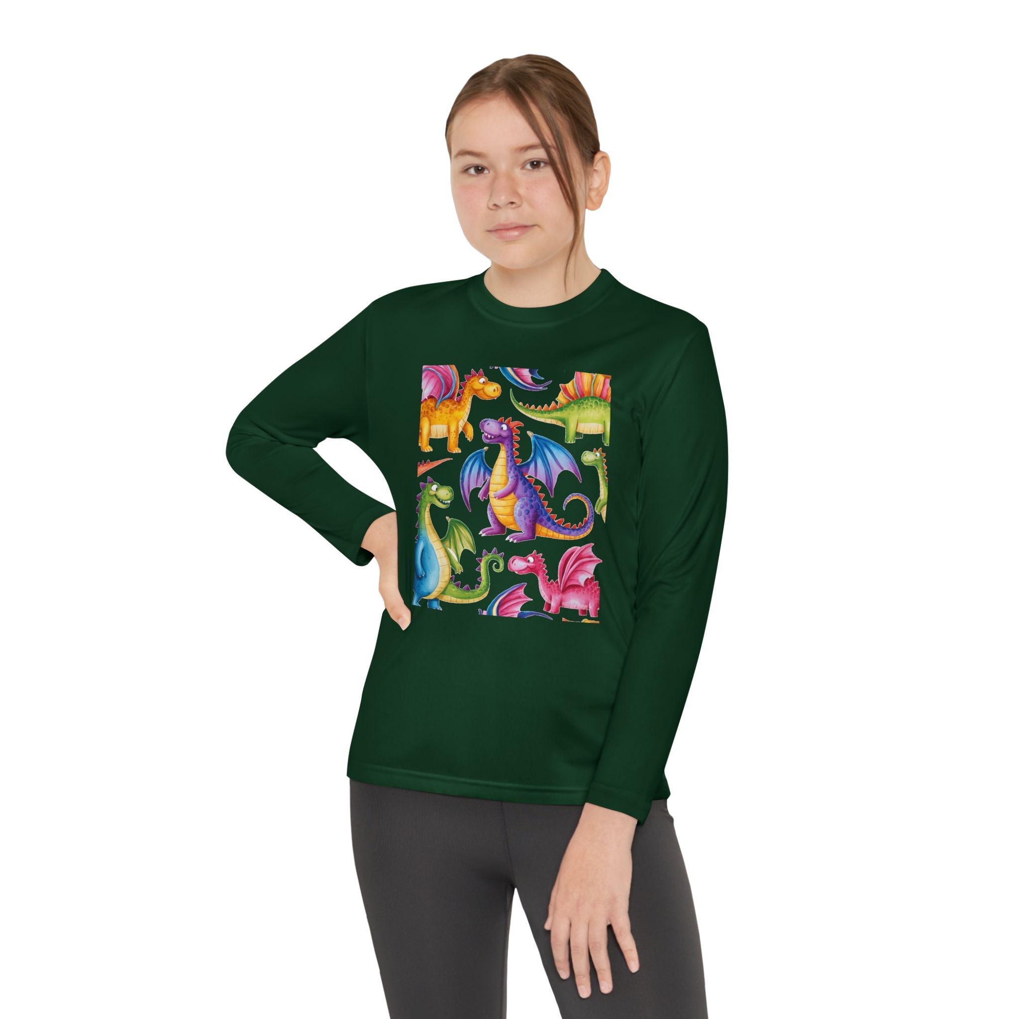 Dragon Party Youth Long Sleeve Competitor Tee