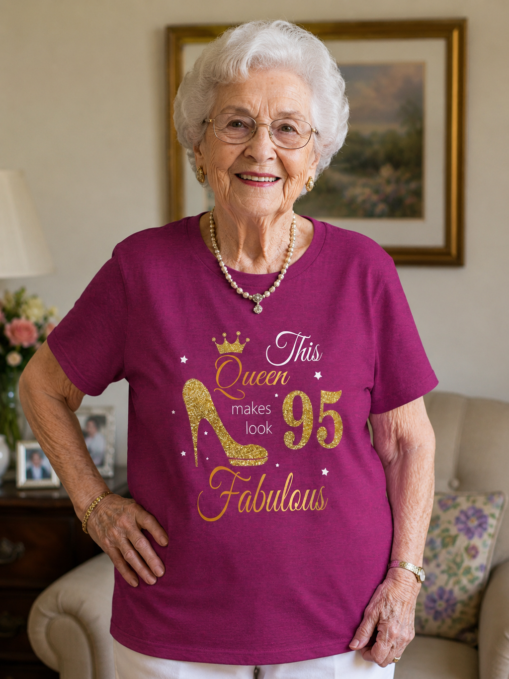 95 Year Old Fabulous Queen T-Shirt