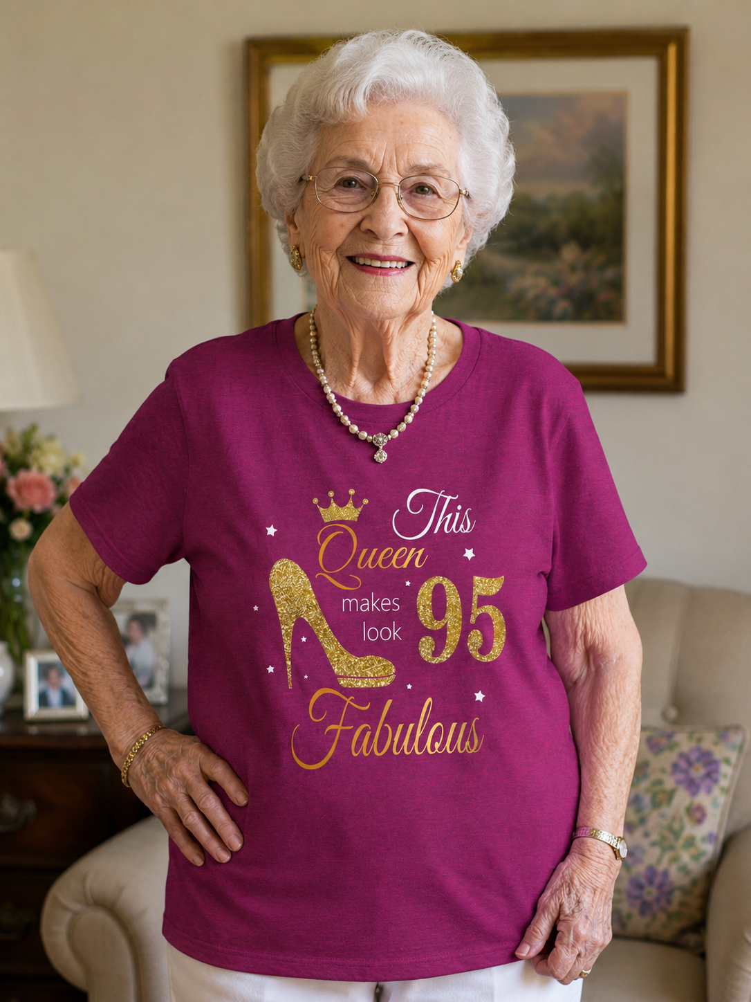 95 Year Old Fabulous Queen T-Shirt