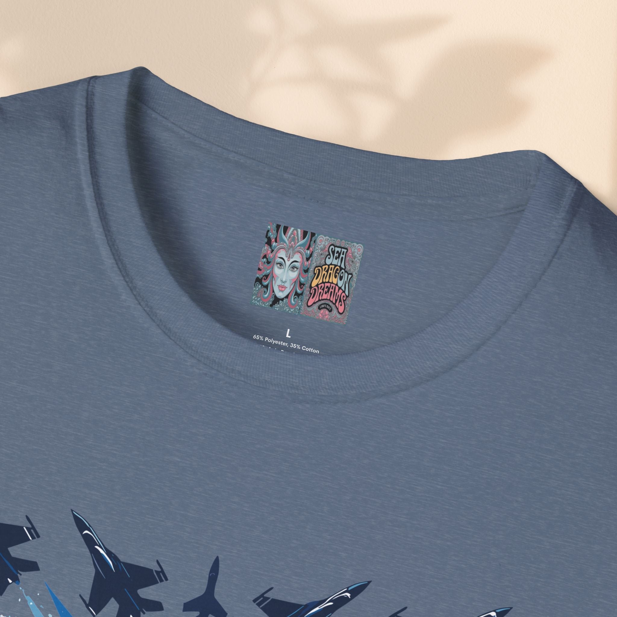 Patriotic Heart Unisex Softstyle T-Shirt - Perfect for Independence Day