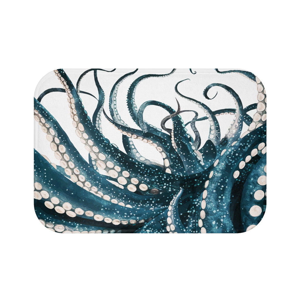 Ocean-Inspired Octopus Bath Mat - Nautical Home Decor