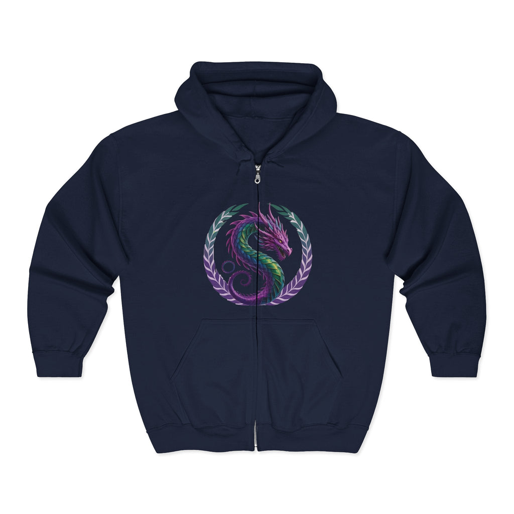 Dragon's Heart - Unisex Heavy Blend™ Full Zip Hooded Sweatshirt