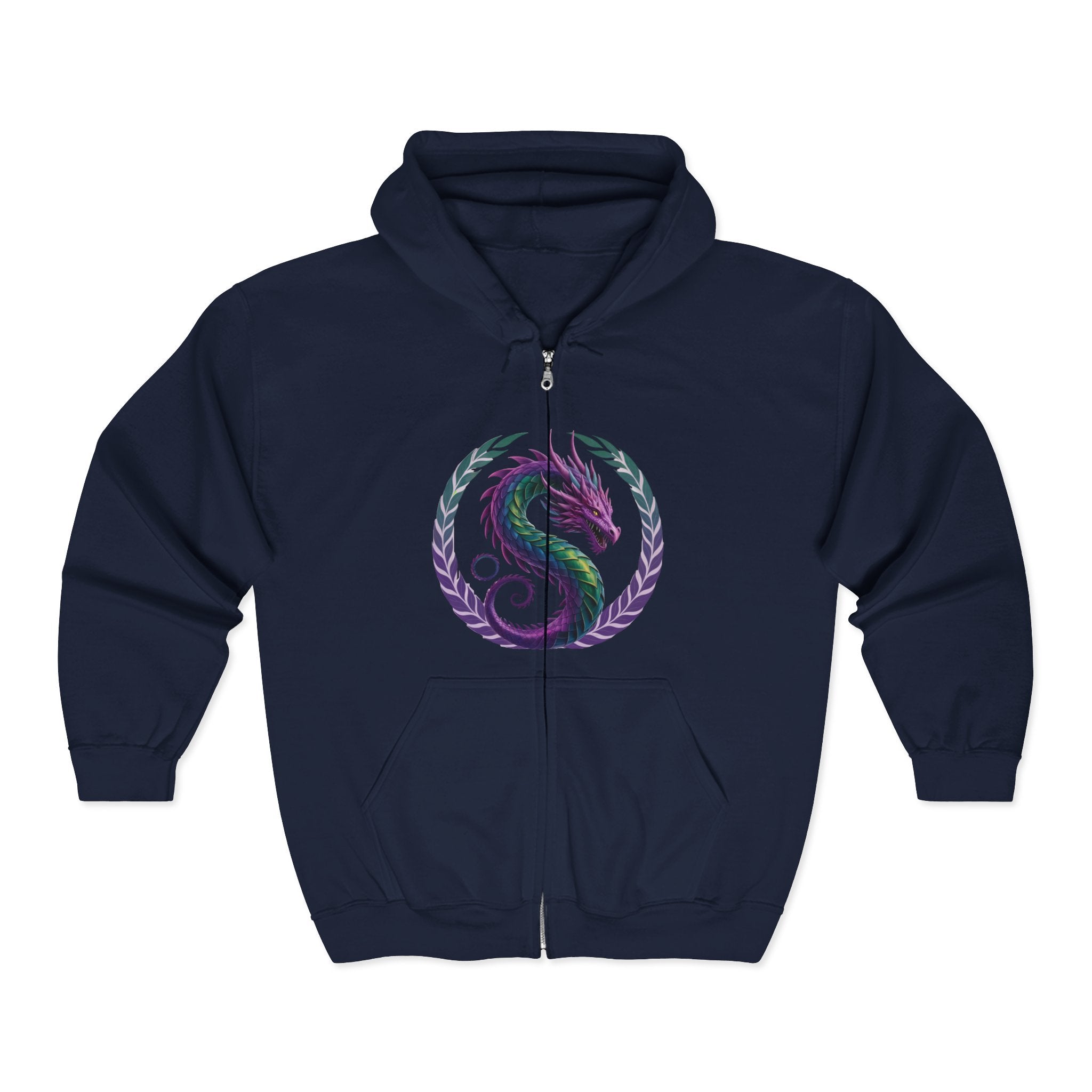 Dragon's Heart - Unisex Heavy Blend™ Full Zip Hooded Sweatshirt