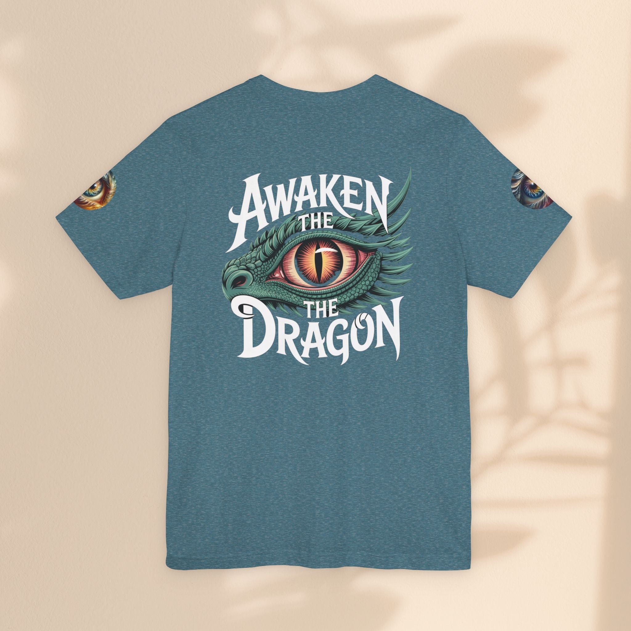 Fantasy Awaken The Dragon Graphic Tee, Unisex Short Sleeve Shirt, Gift for Dragon Lovers, Fantasy Fan Apparel