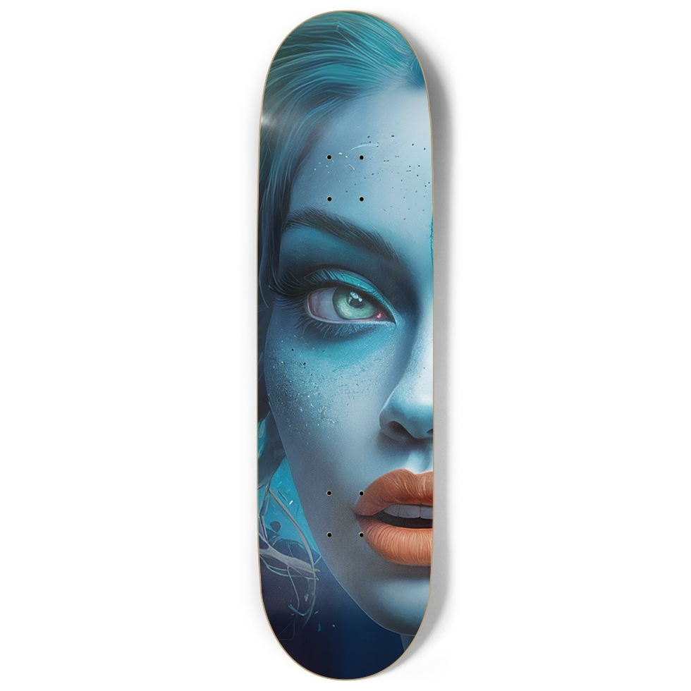 Mermaid Kiss Skateboard – Personalized Fantasy Mermaid Deck