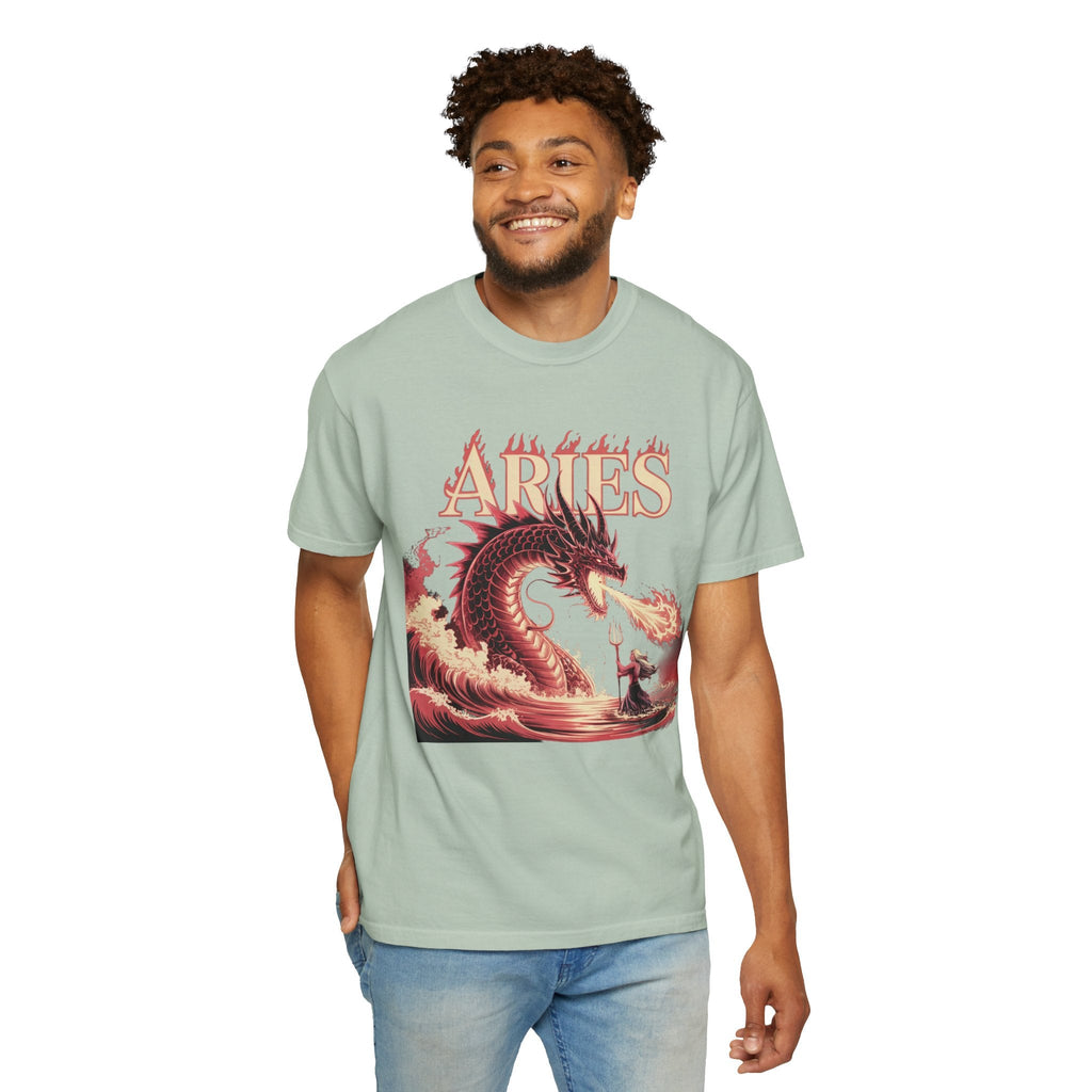 Aries Graphic T-Shirt: Unisex Astrology Tee, Zodiac Shirt for Birthdays & Everyday Wear, Perfect Gift for Aries Friends