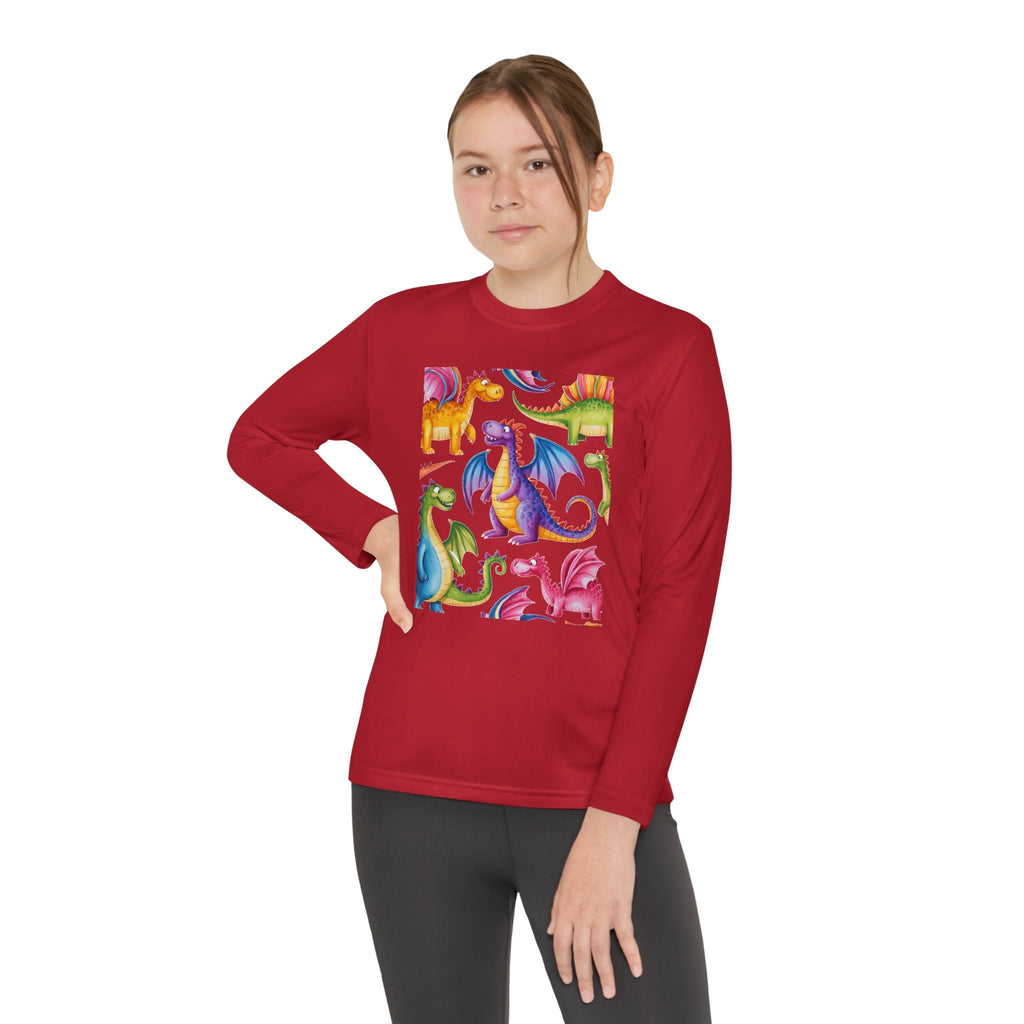 Dragon Party Youth Long Sleeve Competitor Tee