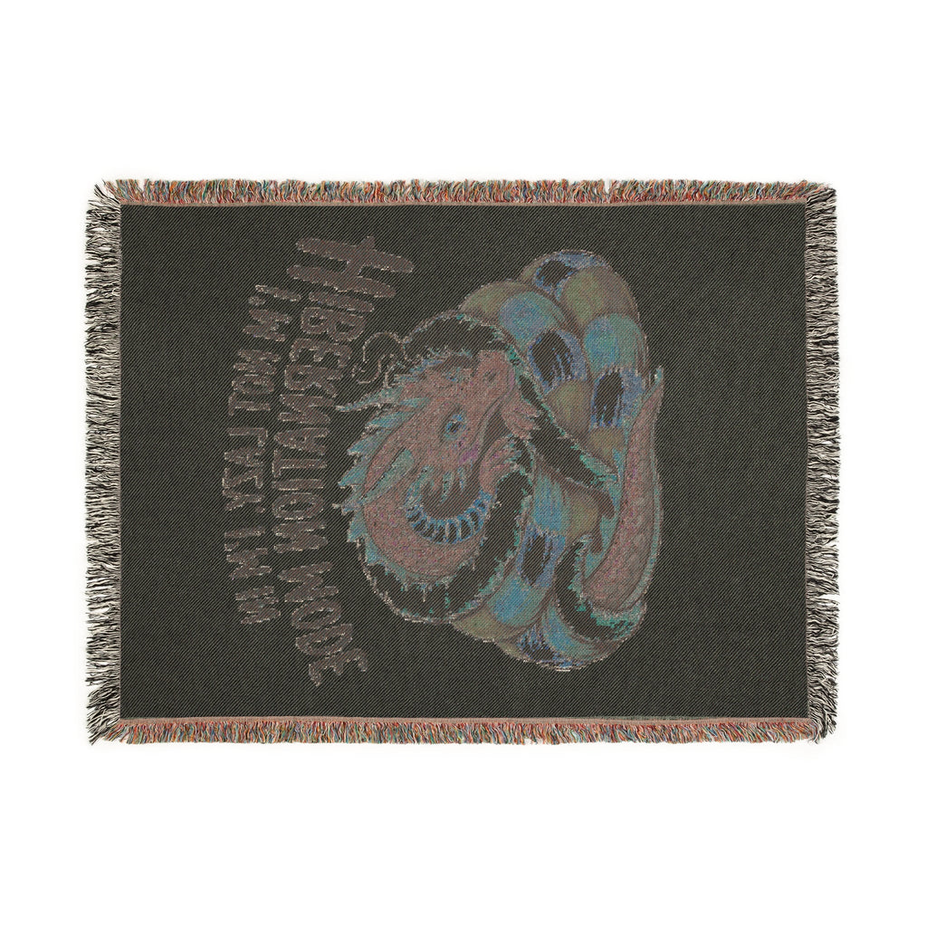 Dragon Woven Blanket – “I’m Not Lazy, I’m Hibernating” Cozy Throw