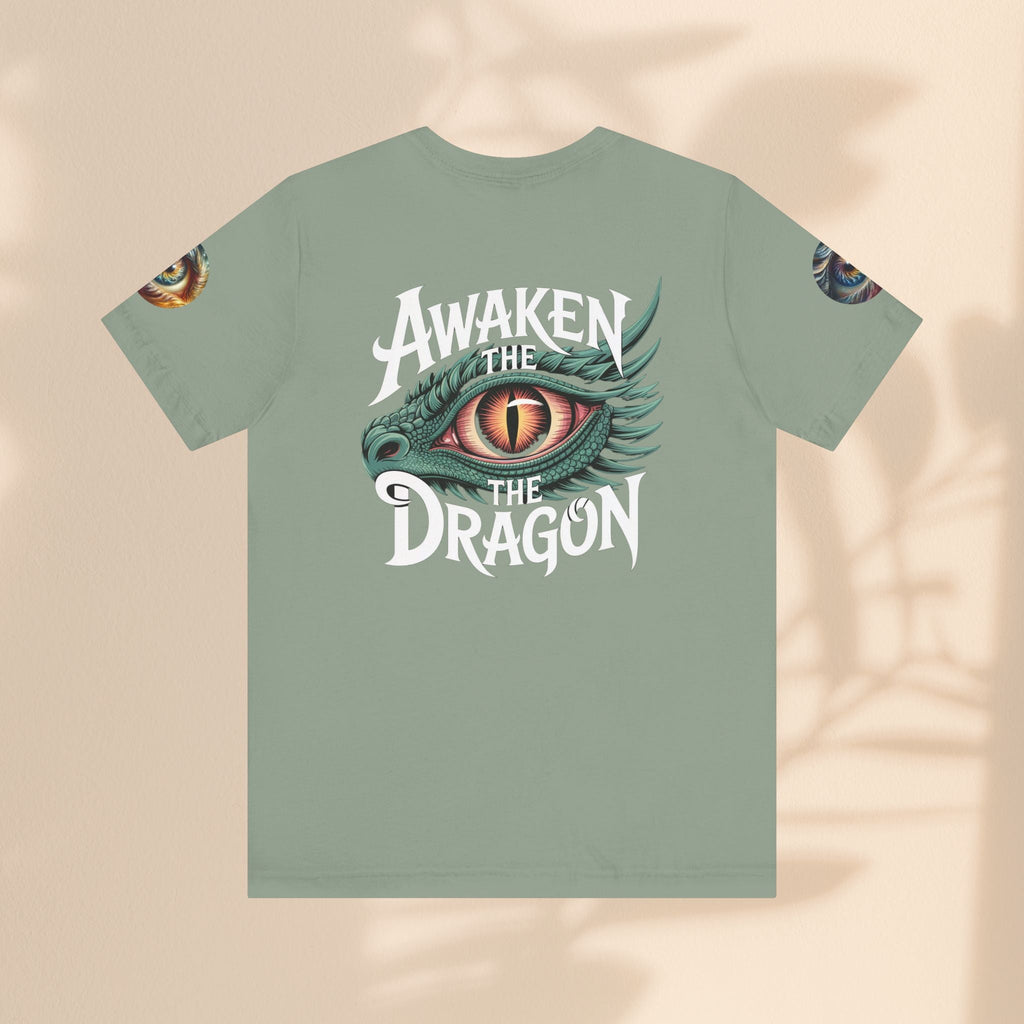 Fantasy Awaken The Dragon Graphic Tee, Unisex Short Sleeve Shirt, Gift for Dragon Lovers, Fantasy Fan Apparel