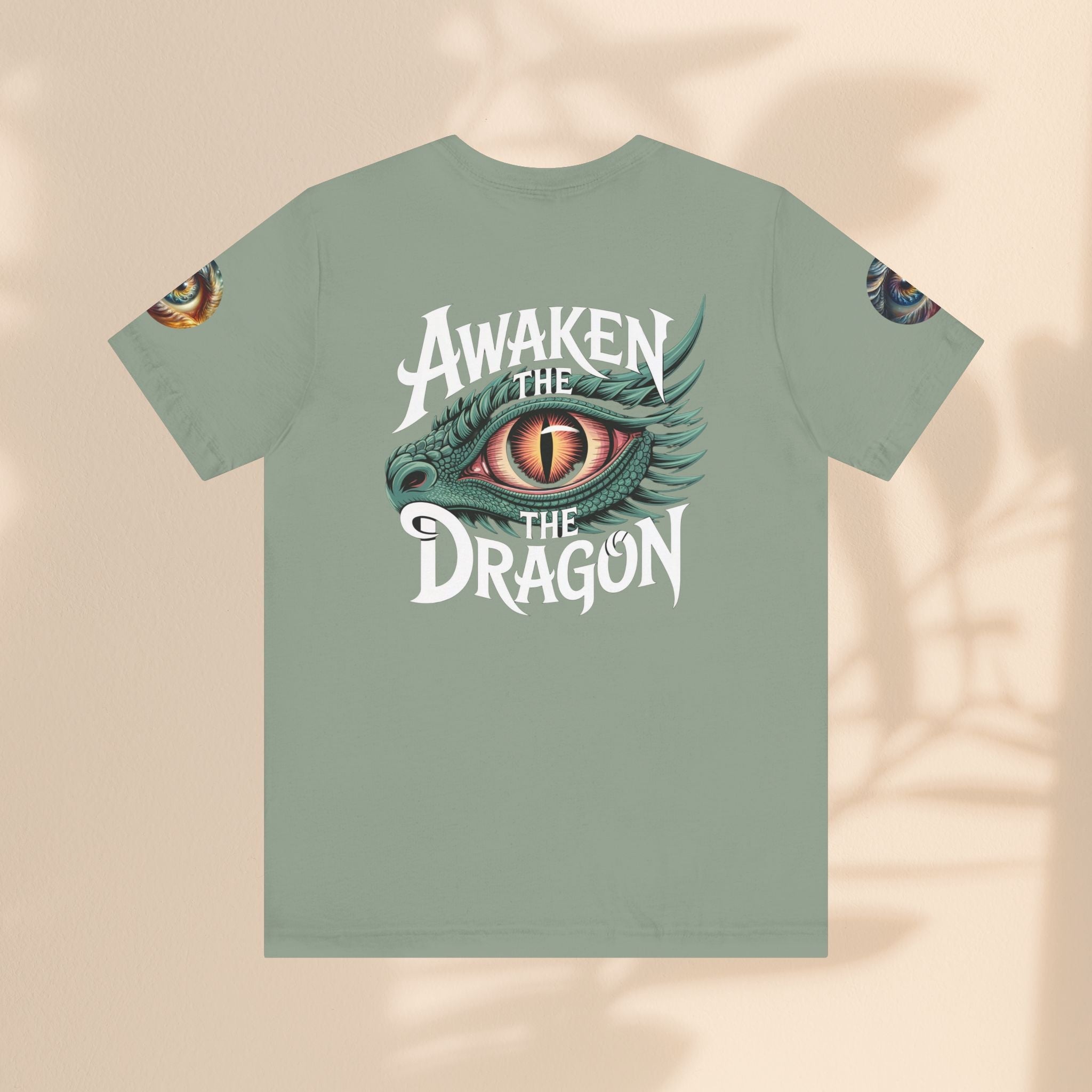 Fantasy Awaken The Dragon Graphic Tee, Unisex Short Sleeve Shirt, Gift for Dragon Lovers, Fantasy Fan Apparel