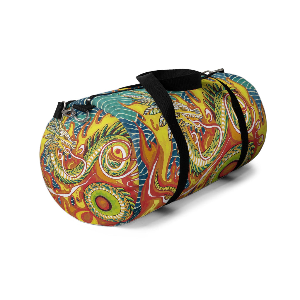Dragon Swirl Duffel Bag – Fantasy Travel Gym Bag & Unique Weekender Gift