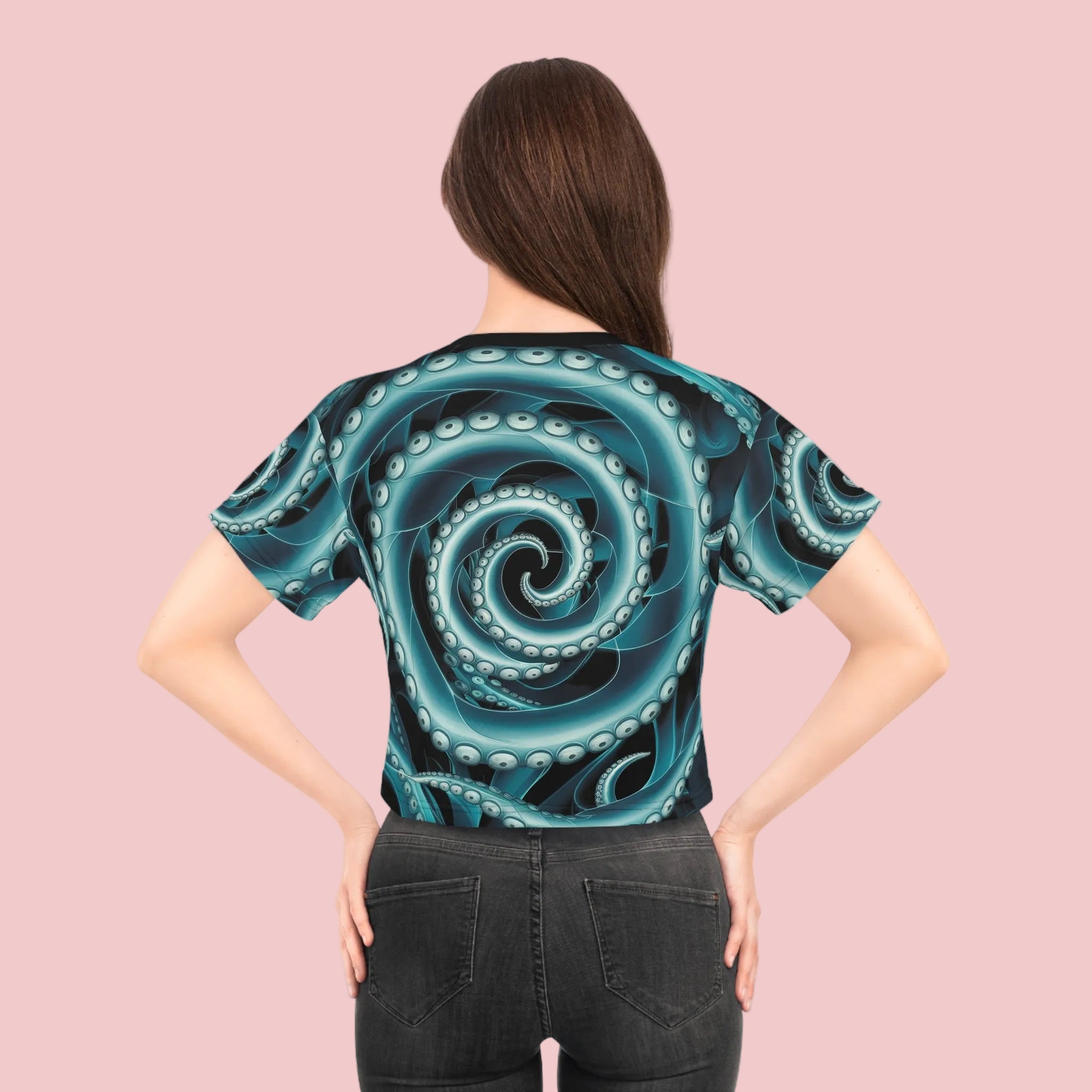 Octopus Twist Crop Tee