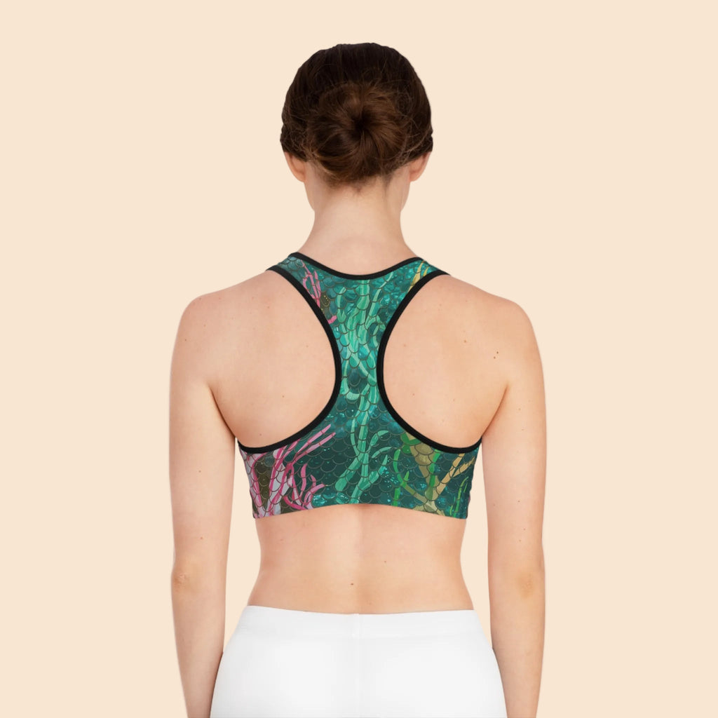 Mermaid Scales Net – Seamless Sports Bra