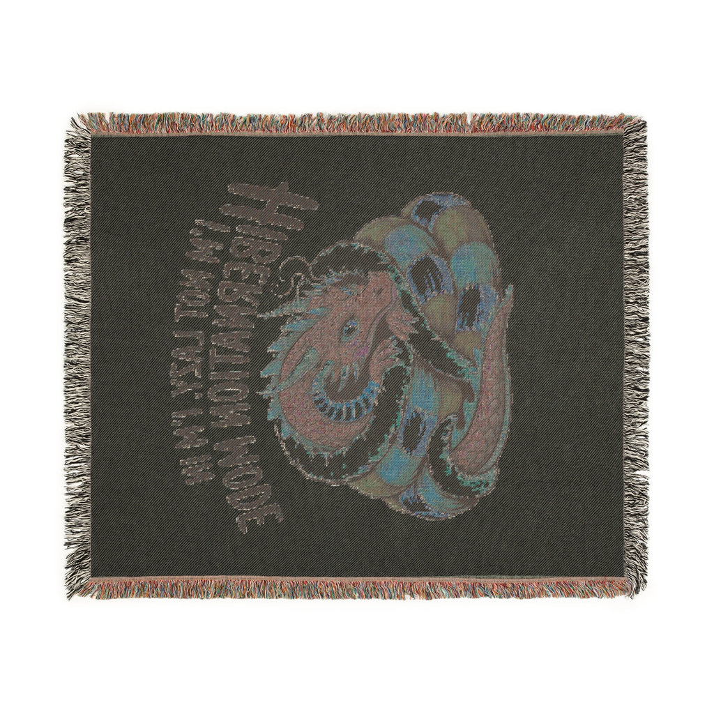 Dragon Woven Blanket – “I’m Not Lazy, I’m Hibernating” Cozy Throw