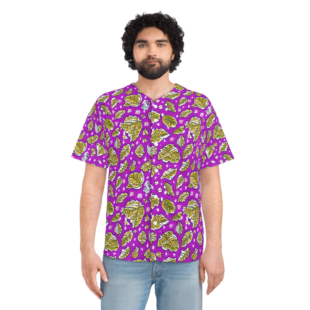 Men's Baseball Jersey - Falling Leaves